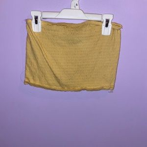 Yellow tube top